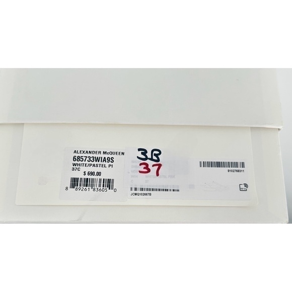 Alexander McQueen Metallic Court Ombre Barbie Pink Glitter Platform Sneakers - Picture 14 of 15